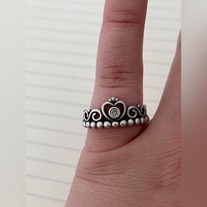 Sterling Silver Pandora Princess Ring